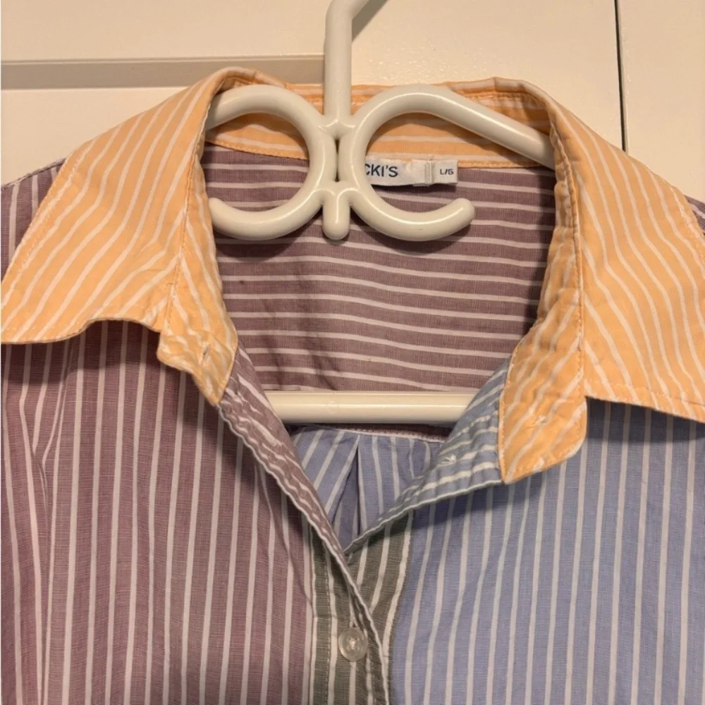 Multicolor Striped Women’s shirt, size L. - Picture 4 of 6